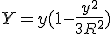 Y=y(1-\frac{y^2}{3R^2})
